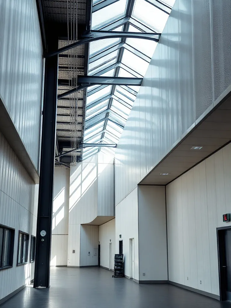 Industrial modern office building in Mlada Boleslav, geometr